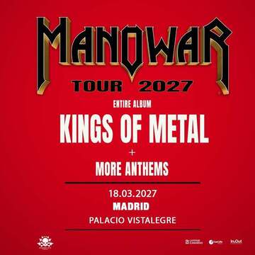 Manowar, Kings of Metal Fighting The World Tour 2027 10.03.2027 AFAS Dome